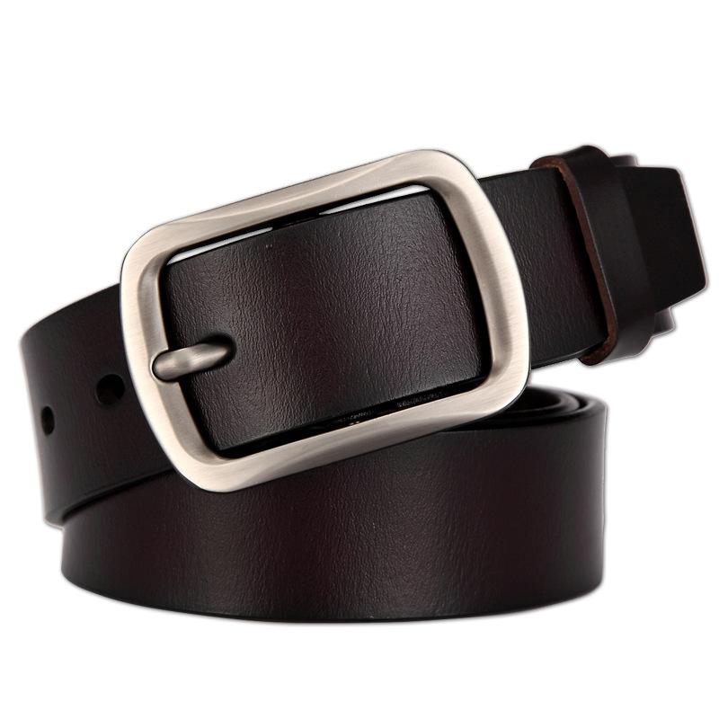 Belt Men'S Leather Pin Buckle Belt Men'S Cowhide Casual Retro Belt