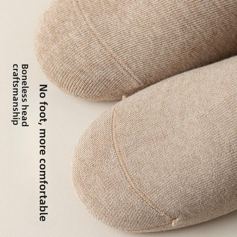 5 Pairs of Female Autumn Plus Long Wear Resisting Pilling Boneless Cotton Comfortable High Grade Mid Tube Socks