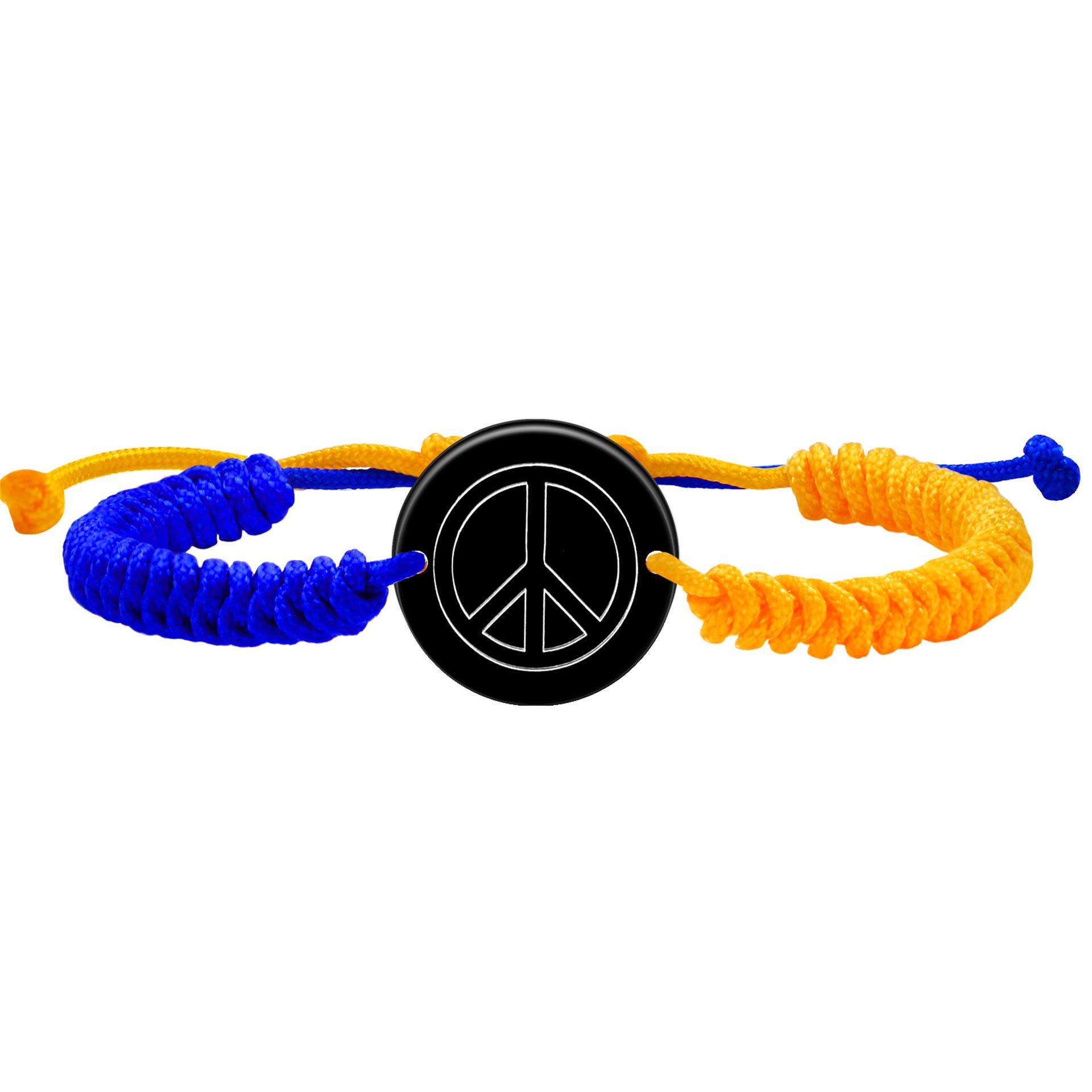 

Ukrainian Love & Peace Handmade Bracelet рожевий колір золота