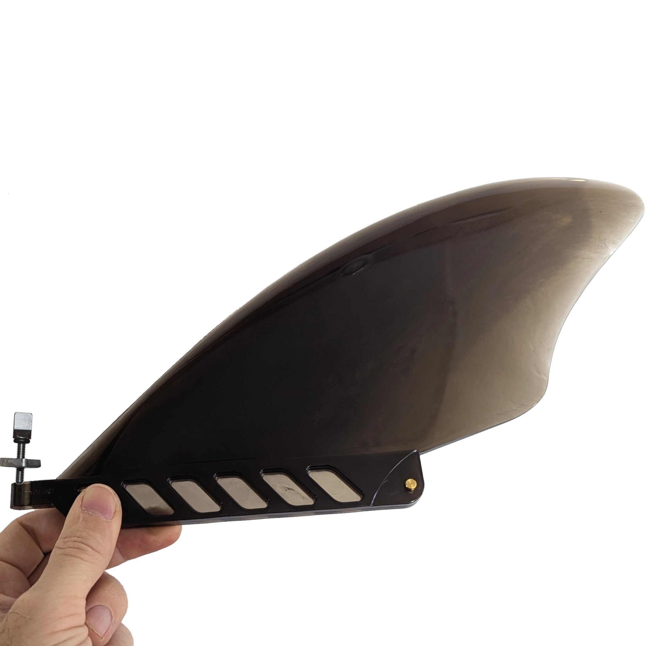 

5.5 in KEEL Center Fin, Flex Soft, 14.5cm, for Longboards, SUPs, AirSUPs, and Paddleboards. Includes AIR7 Fin Screws (Smoke Black).
