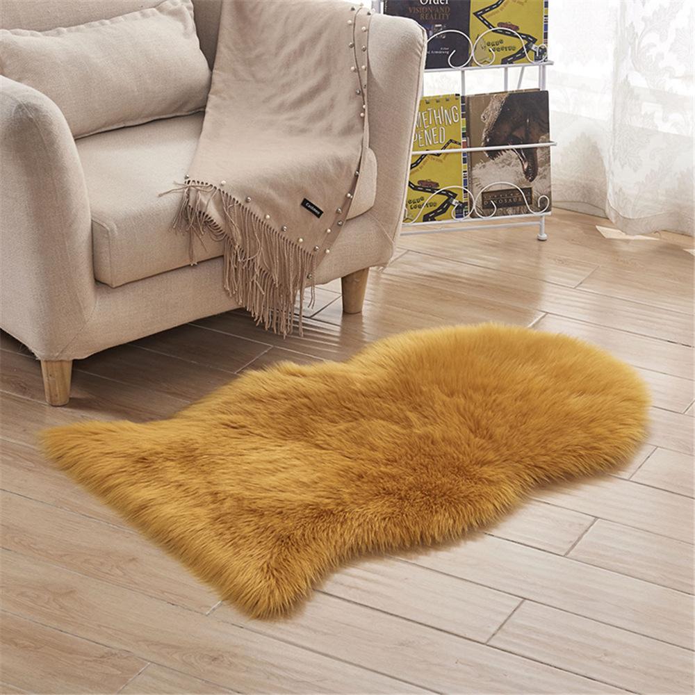 Household Carpet Imitation Sheepskin Plush Floor Mat Living Room Bedroom Sofa Mat
