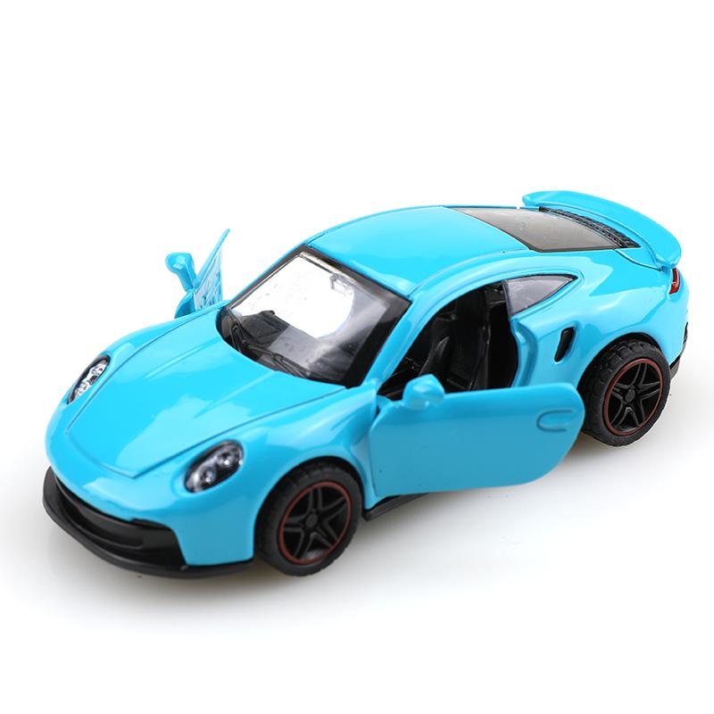 (Eingetütet)1:43 911 Rennwagen, Legierungsmodellauto, Simuliertes Fahrzeug, Kinder-Legierungsauto, Spielzeugmodell für Jungen, Auto-Dekorationen