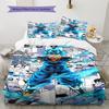 Cartoon Pattern Bedding Quilt Set Quilt Cover Pillowcase Home Decoration Birthday Gift (1 * Duvet Cover + 2 * Pillowcase, Without Core)