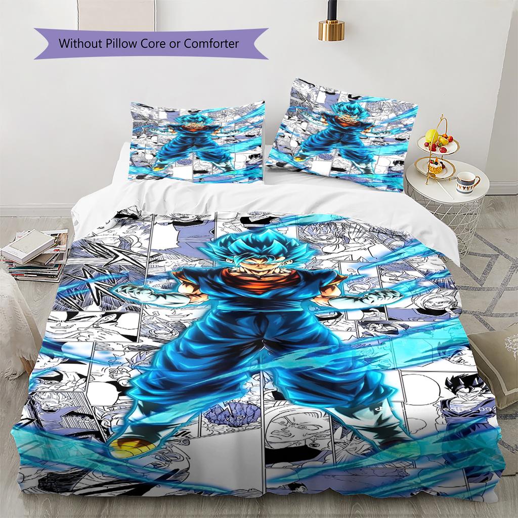 Cartoon Pattern Bedding Quilt Set Quilt Cover Pillowcase Home Decoration Birthday Gift (1 * Duvet Cover + 2 * Pillowcase, Without Core)