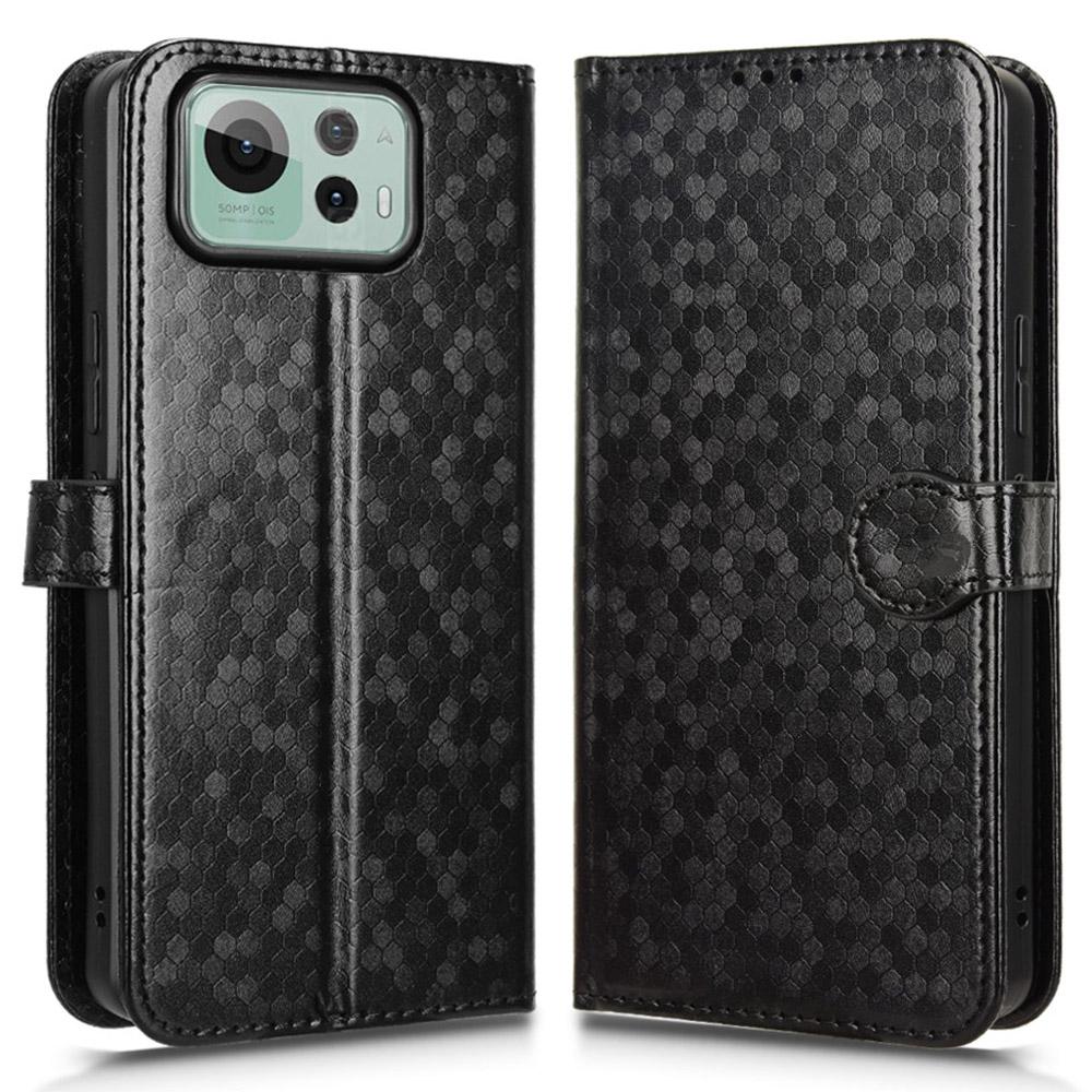 For Asus Zenfone 12 Ultra 5G Wallet Case Dot Pattern Imprint PU Leather Phone Cover