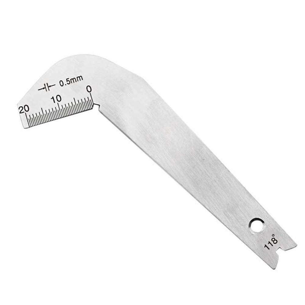 1pc Gauge Sharpening 118 Degree Angle Gauge Angle Inspection Drill Bit