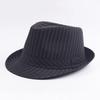 British black and white striped cloth jazz hat spring and autumn top hat men's new casual versatile sun hat