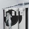 Luxurious Black White Art Deco Style Bathroom Shower Curtain with Elegant Woman Design for Home Decoration (Size: 180x240cm) Add