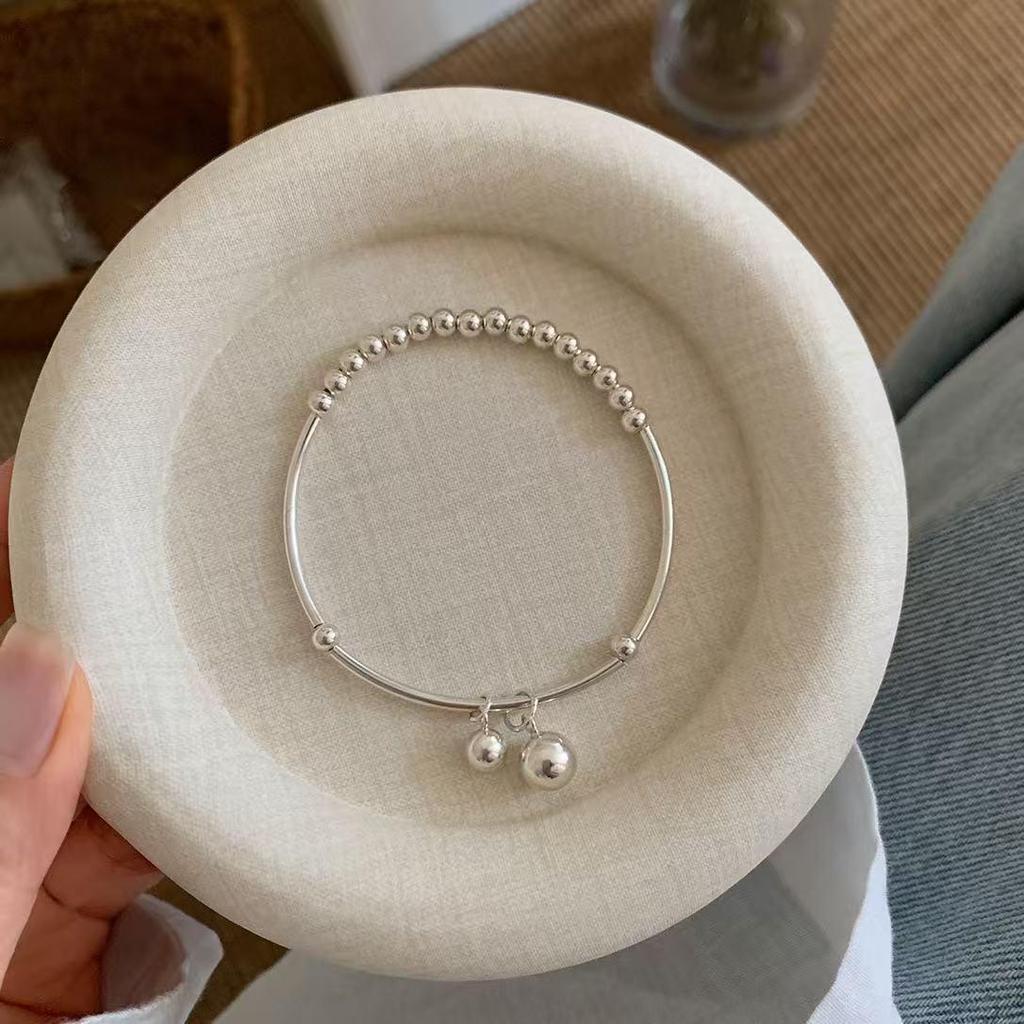 Korean Style Round Bead Women's Minimalist Bracelet - Elegant, Versatile, High-End Fashion Accessory