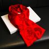 Scarf for men and women, warm in autumn and winter, red scarf.
