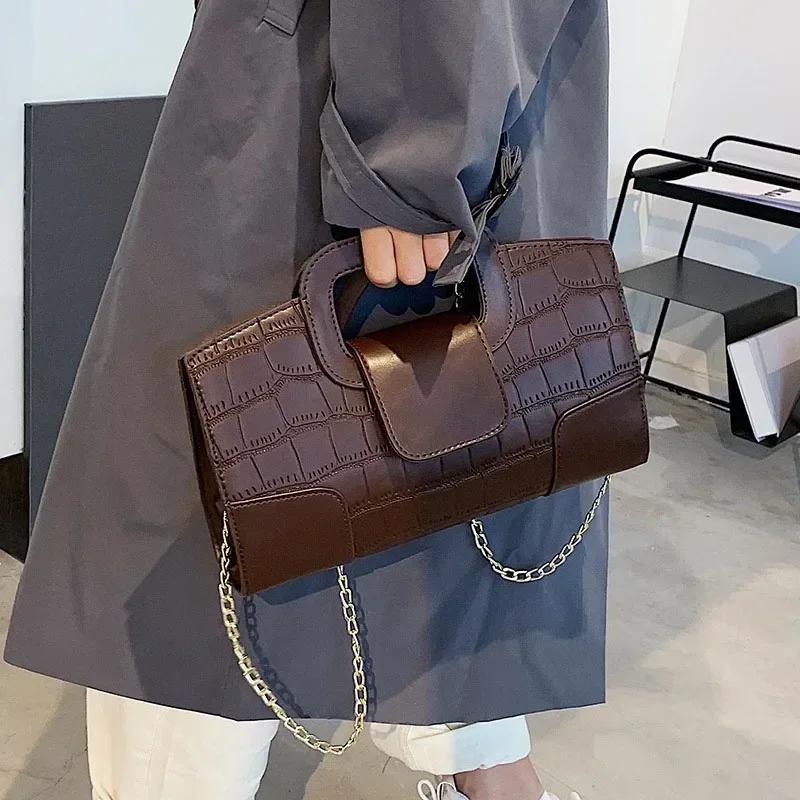 PU Leather Crossbody Bag Flap Women's Bags Adjustable Strap Handbag Ladies Brand Shoulder Bag Fashion Satchel Elegant Clutch Bag
