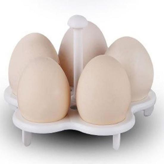 Egg Steamer Rack 5 Holes Food Grade Long Handle Multi-functional Plastic Health Pot Egg Cooking Tray Kitchen Tools