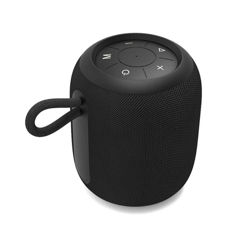 Outdoor Portable Bluetooth-compatible Speaker Waterproof Wireless Speaker with Powerful Bass Lights for Camping Travel Hiking