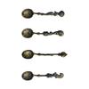 4Pcs Ocean Theme Creative Handle Stirring Spoon Small Mixing Teaspoon Dessert Snacks Spoon Tableware Easy to Clean