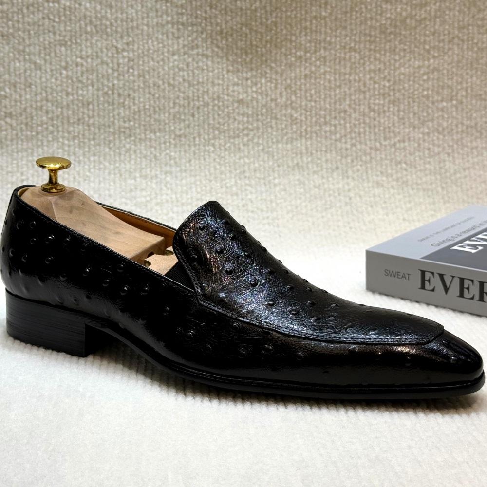 Fashion Vintage Fashion Genuine Leather Men's Tassel Loafers Dress Shoes - Casual Elegant Footwear for Business Party Wedding