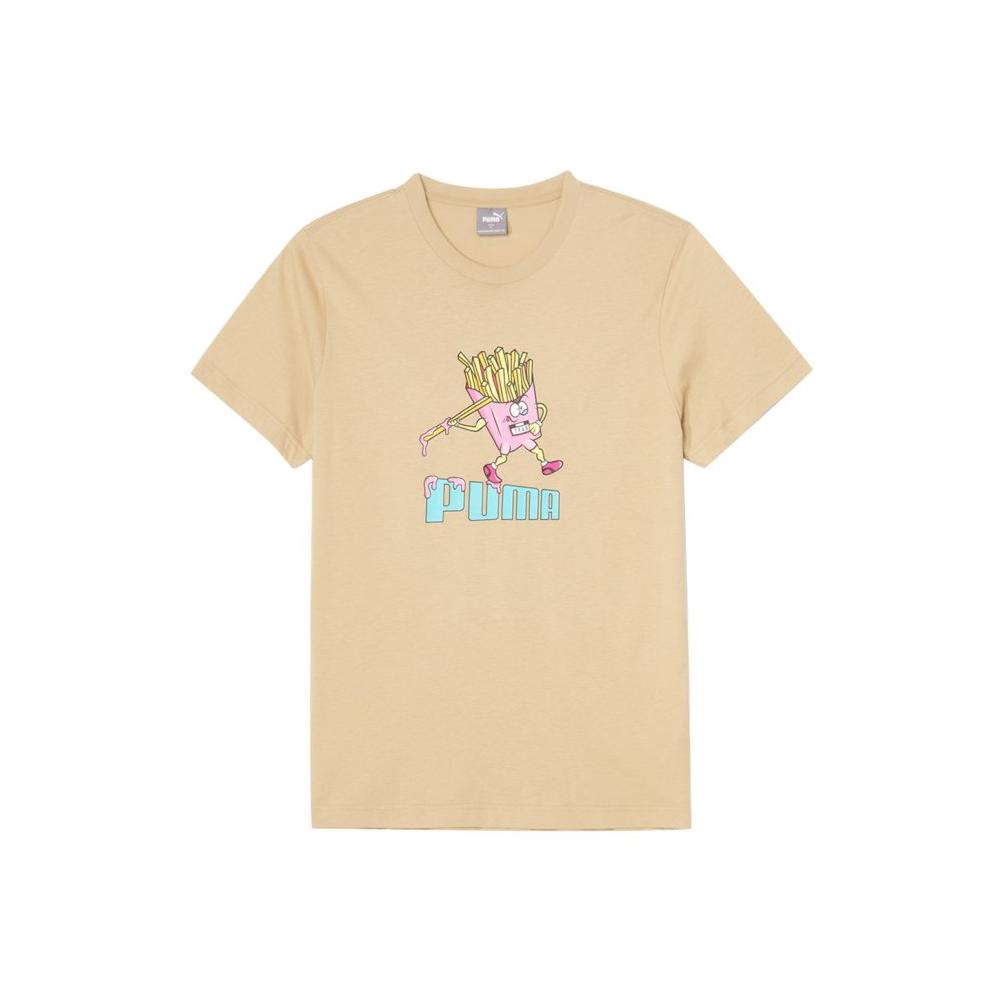 Puma Printed Breathable Cartoon Anime Short Sleeve T-Shirt Men Tops 686537-83