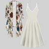 3D  Printed  Set Dress Coat ,  Double Spelling with Diverse Colors and Shapes  Fashion Print,suitable for Various Scene Fashion Styles
