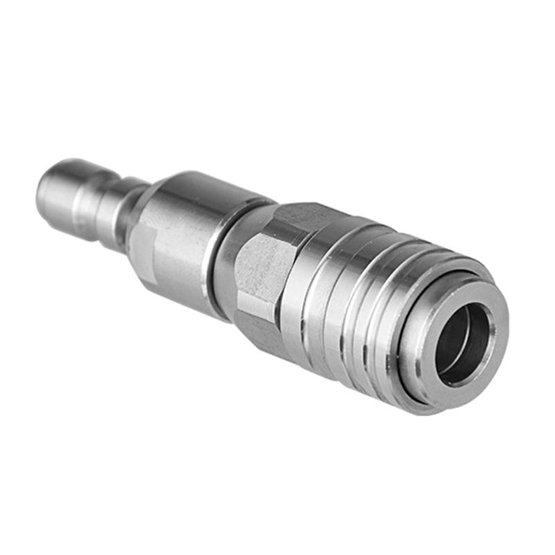 Stainless Steel 1/4Inch Quick Connect Coupling Adjustable Adapter for High Pressure Cleaners Durable & Easy To Install