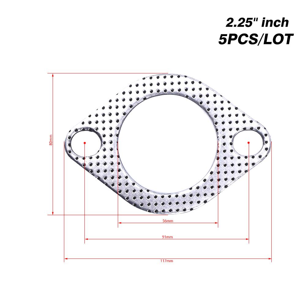 car Exhaust Gasket Flange 5pcs/Lot 2.25/2.5/2.75/3 inch Car Exhaust joints Engine Gasket/ Universal junta escape