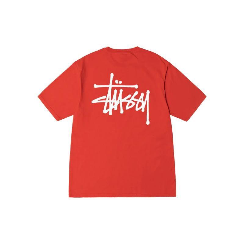 Stussy Classic Basic Printed Short Sleeve T-Shirt Unisex Tops Black 1904257-1