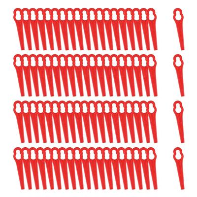 80 Pcs 8.3CM Plastic Grass Trimmer Blade Replacement Blades Lawn Mower Blades For Einhell Lawn Mower