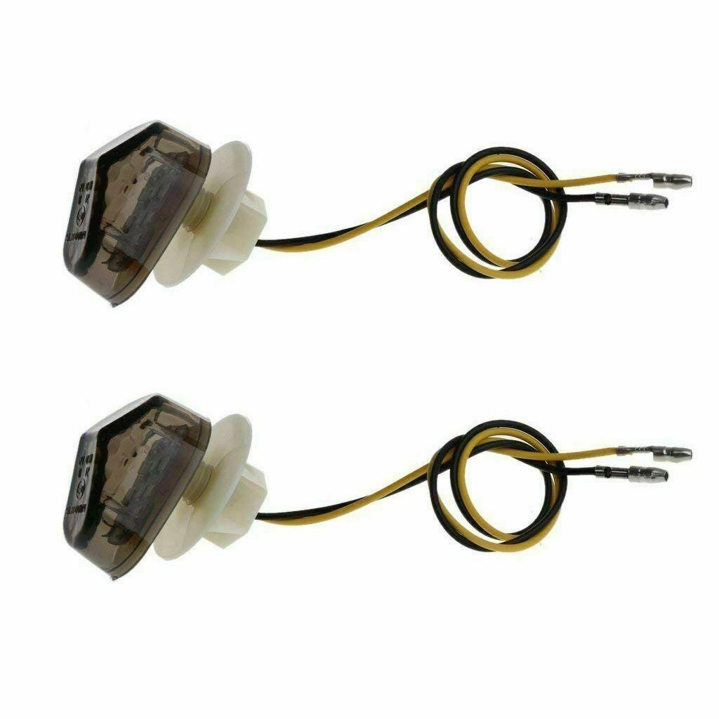 

Smoke Lens Motorcycle Turn Signal Lights Waterproof 1 Pair 12 V