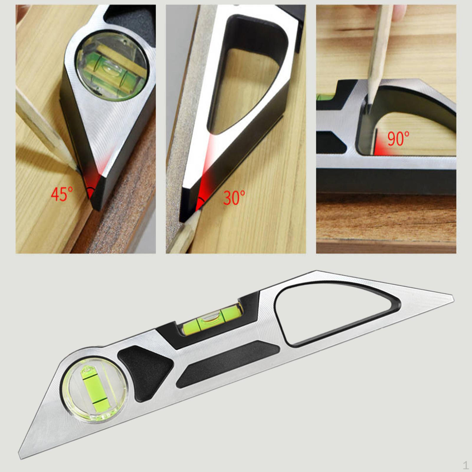 

90° 180° Level Tool, Angle Measuring Woodworking Tool чорний