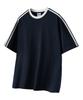 UNTAPPED STUDIO Oversized Track Short Sleeve Color Block T-Shirt 3 Colors