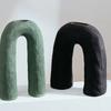 Ceramic Vase Arc Arch Shape Geometric Openwork Abstract Flower Arrangement Accessories Flower Vase Home Decor Terrarium