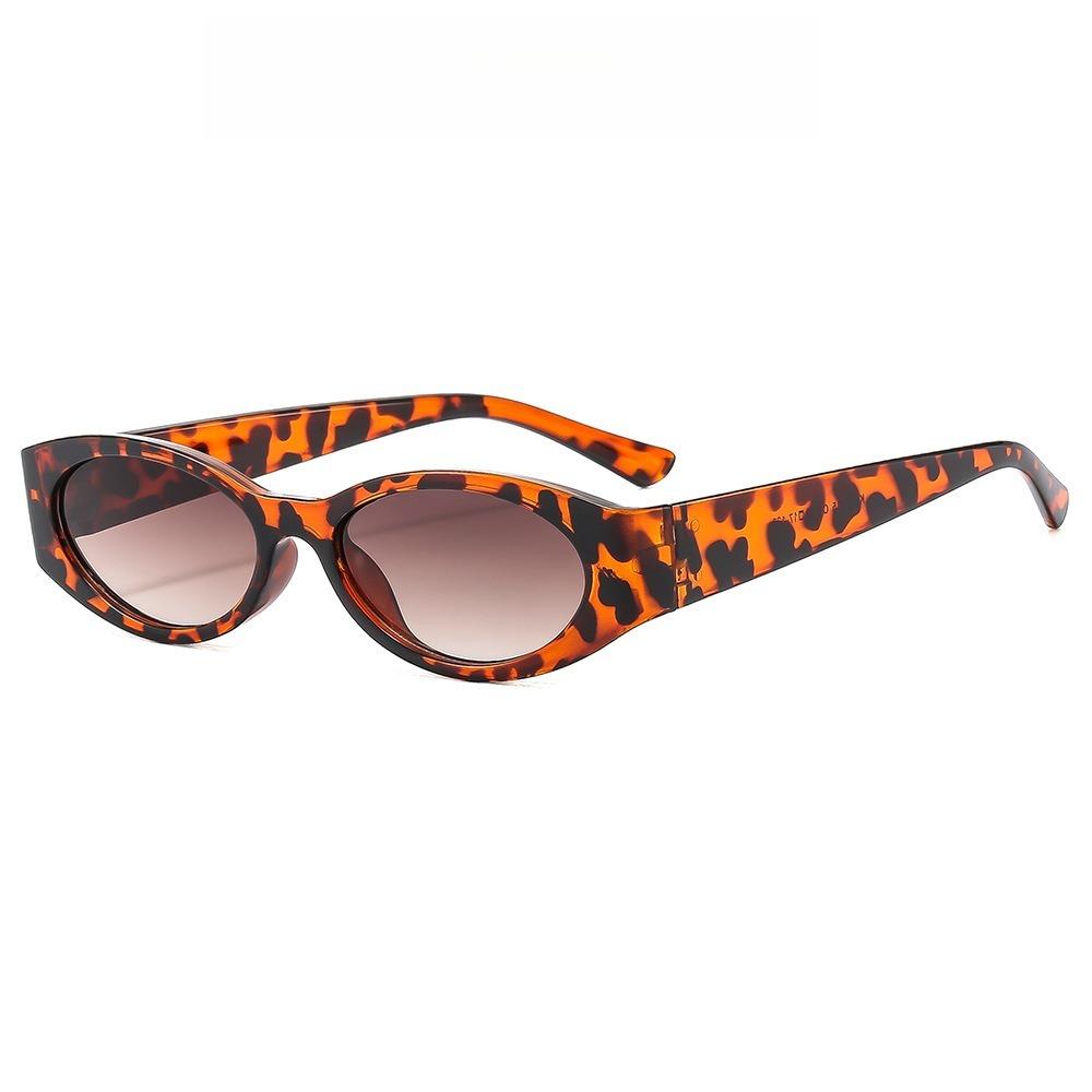 Retro Oval Frame Sunglasses Women Fashion Small Frame Sun Glasses Men Sunglasses Punk Cat Eyes Sunshade Sun Protection Eyewear