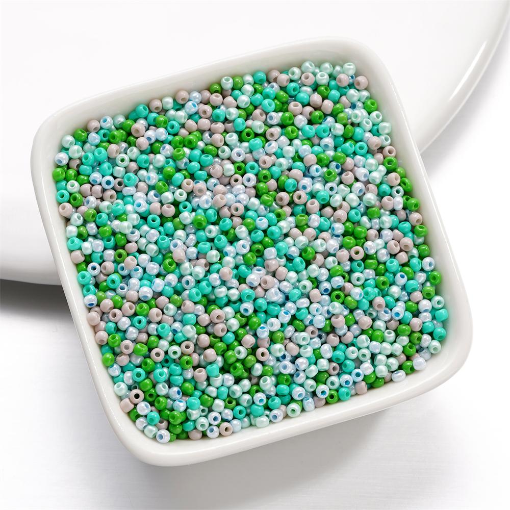 10g/Lot 2mm Mixed Color Glass Seed Beads Round Spacer Bead For DIY Earrings Bracelet Necklace Jewelry Making Accessories