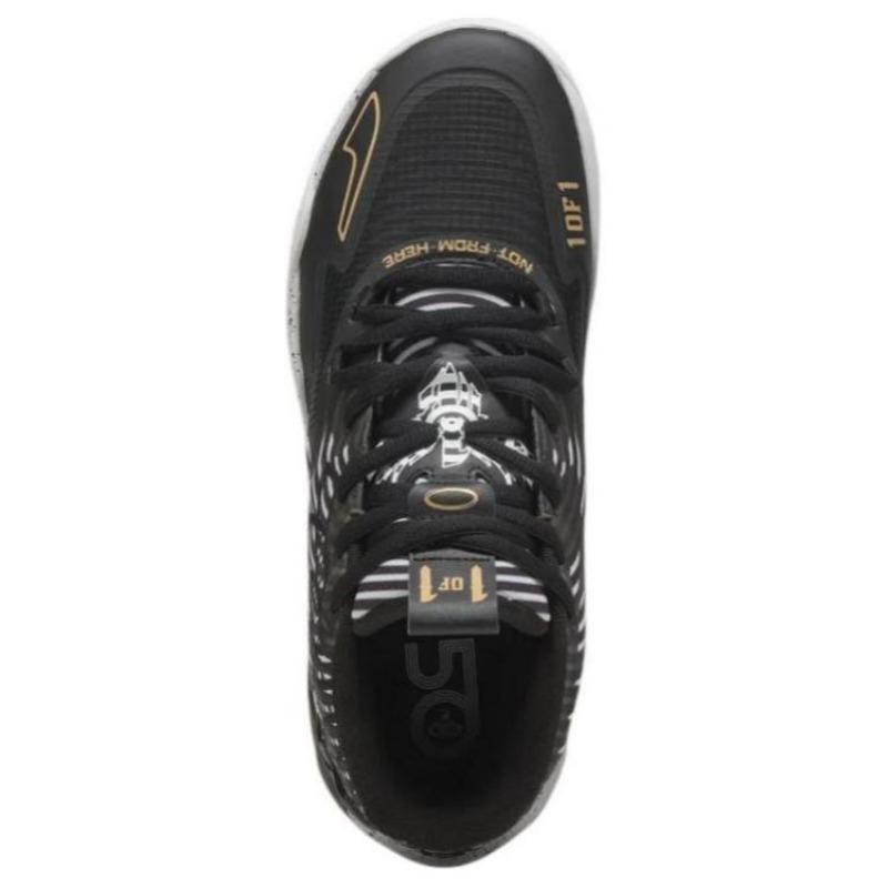 Foot Locker X PUMA MB.01 Men Versatile Anti Slip Mid Basketball Shoes Black White Gold 310506-01