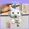 Cuddly Soft And Plush Puppy Keychain Pendant Cute Cartoon Dog Figurine Gifts For