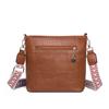 Stitching Women's Bag PU Shoulder Bag Bucket Bag