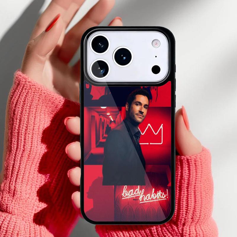 American TV Lucifer Phone Case for iPhone 17 16 15 14 13 Pro Max Back Cover for 12 11 Pro Coque
