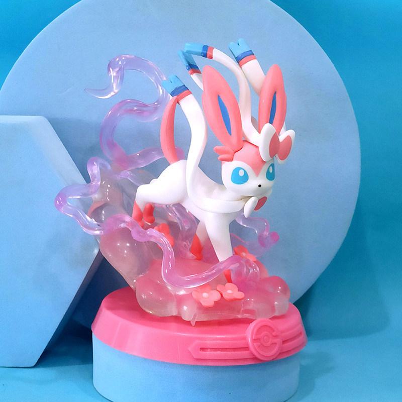 Anime Funism Adventure Eevee Family Suit Jolteon Sylveon Action Figure Collection Model Kids Toy Gift Replica