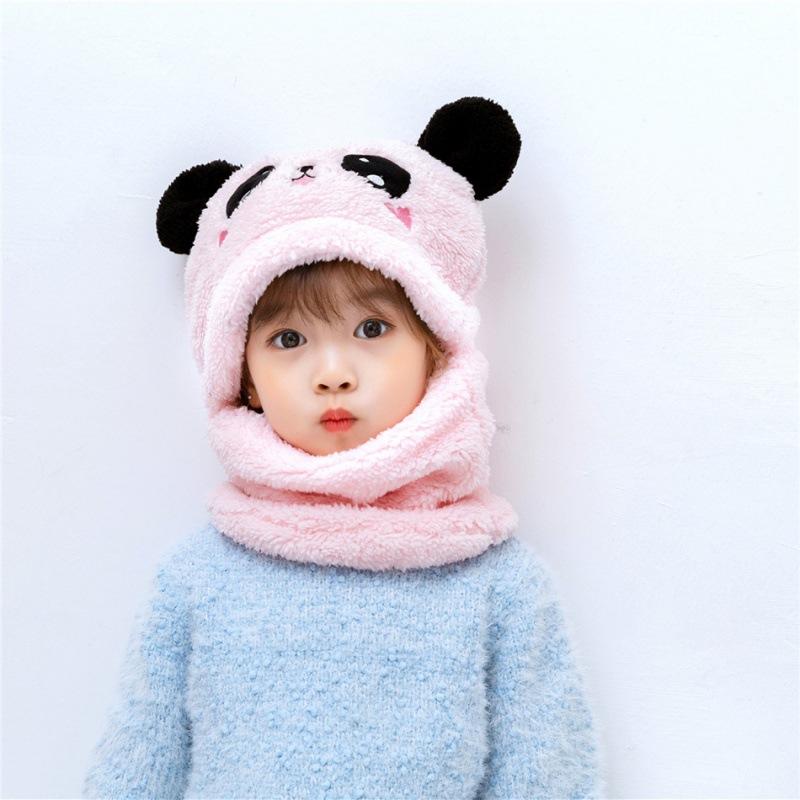 2-8 Years Old Baby Winter Hat Fleece Lined Girls Boys Infant Caps for Kids Earflap Scarf Knitted Beanie Balaclava Skull Caps