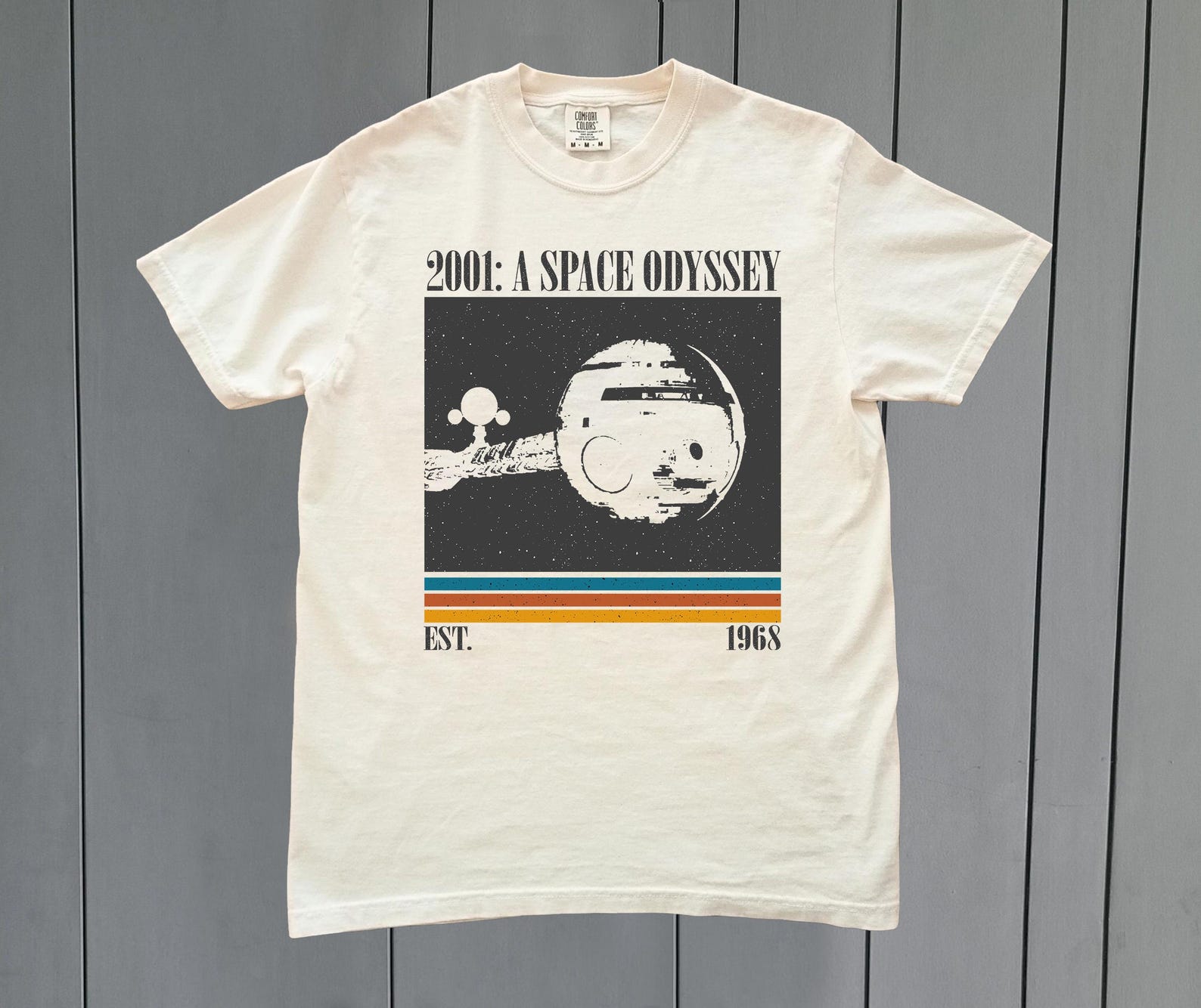 2001: A Space Odyssey Shirt - Comfort Colors Retro Movie Tee S