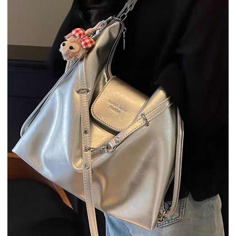 High Sense Fashion Tote Bag 2025 Spring New Simple Versatile Backpack Korean Version Niche Design Shoulder Bag