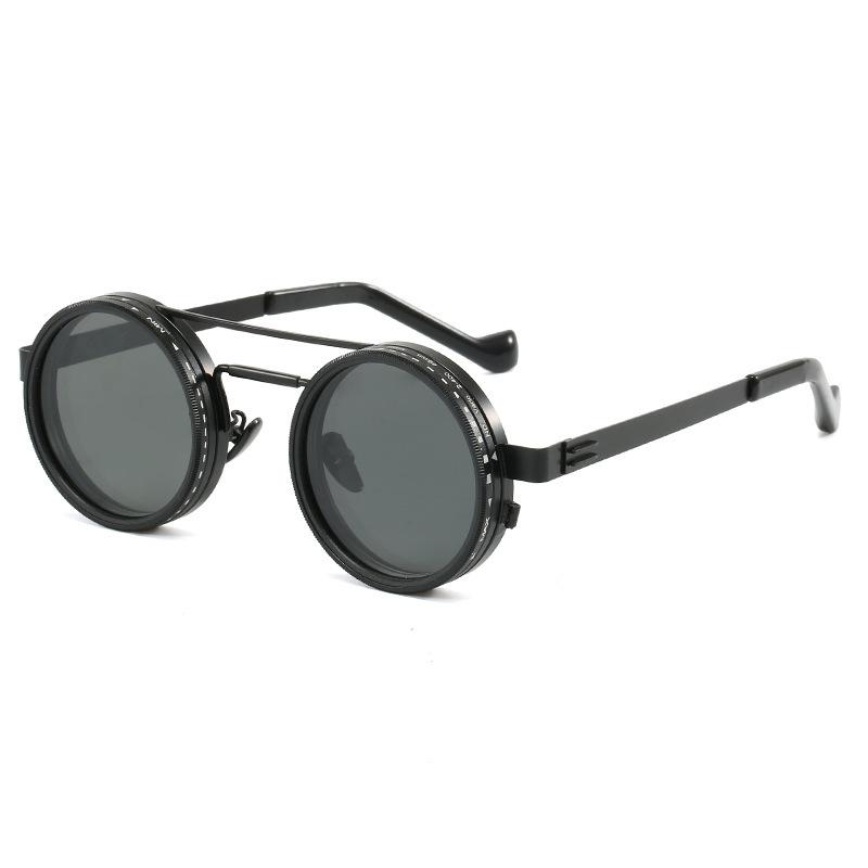 NA file adjustable polarized sunglasses European and American style personalized punk glasses men's and women's driving dimming sunglasses