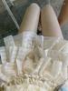 Kawaii Lolita Skjørt Shorts Kvinner Ruffle Patchwork Lagdelt Høy Midje Y2k Balletcore Miniskjørt Sommerfest Klubb