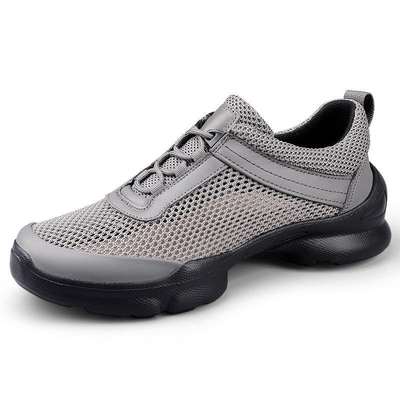 Men s Large Size Mesh Slip-On Lace-Up Running Shoes for Summer Size 40