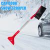 Snow Shovel Ice Scraper Car Windshield Lightweight Snow Scraper with Rubber Edges De-Icing Grooves