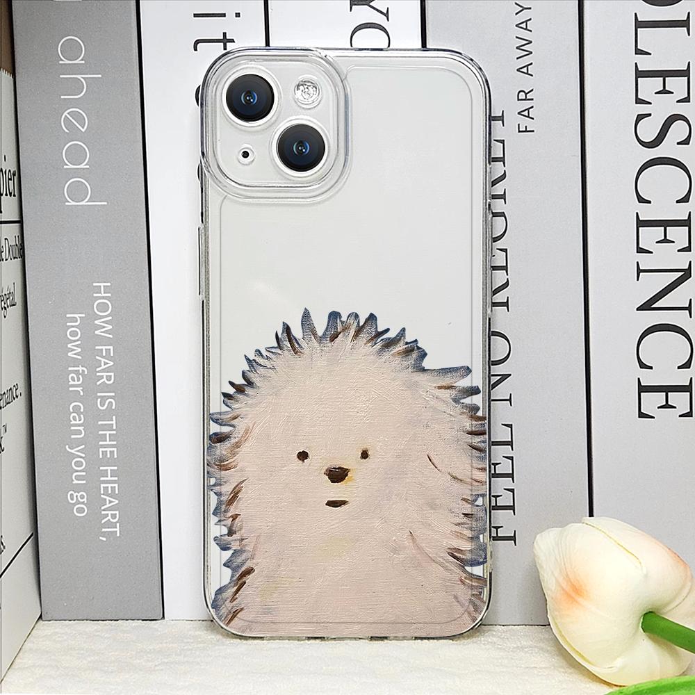 Funny Lovely Teddy Dog Dog Couple Clear Phone Case for IPhone 17 16 15 14 11 12 13 Pro Max 7 8Plus 12 13 Mini X XS XR Soft Cover