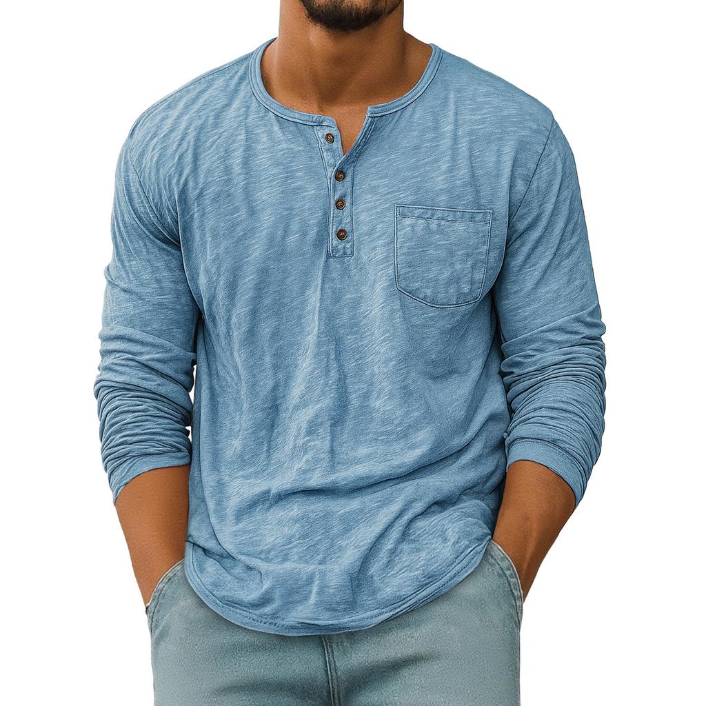 Men  Retro  Loose  Leisure  Long Sleeves  Upper Garment