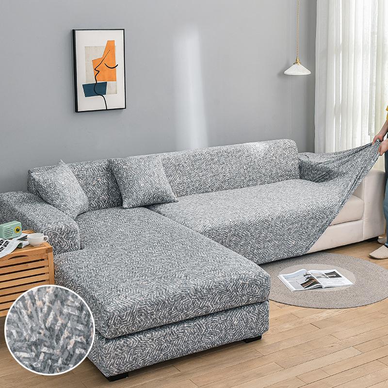 Premium Texture Couch Covers for Sectional Sofa Washable Stretch Sofa Covers L Shape Sofa Slipcovers Anti Slip Furniture Protector 1pc