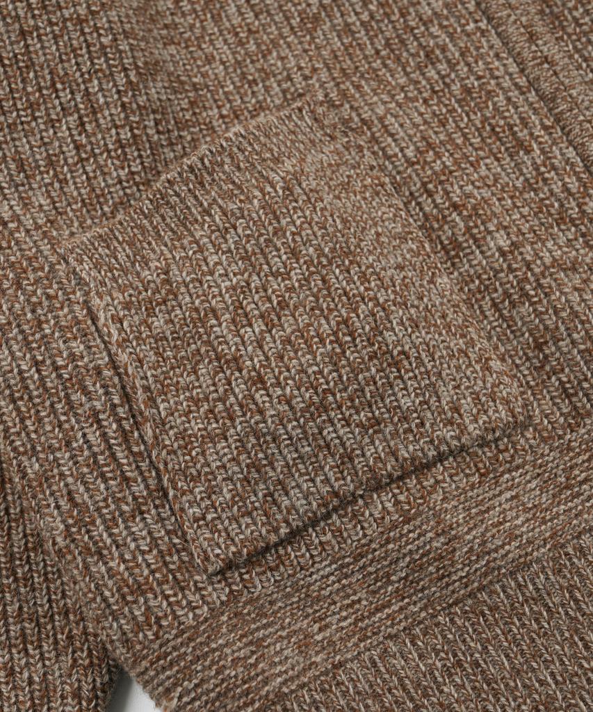 Frizmworks Tweed Wool Zip Up Cardigan _ Brown