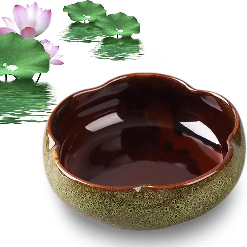 

Кашпо-чаша Лотос Керамическое Неправильной Формы для Суккулентов Гидропонная Чаша Декоративное Украшение для Бонсай для Дома и Улицы жёлтый