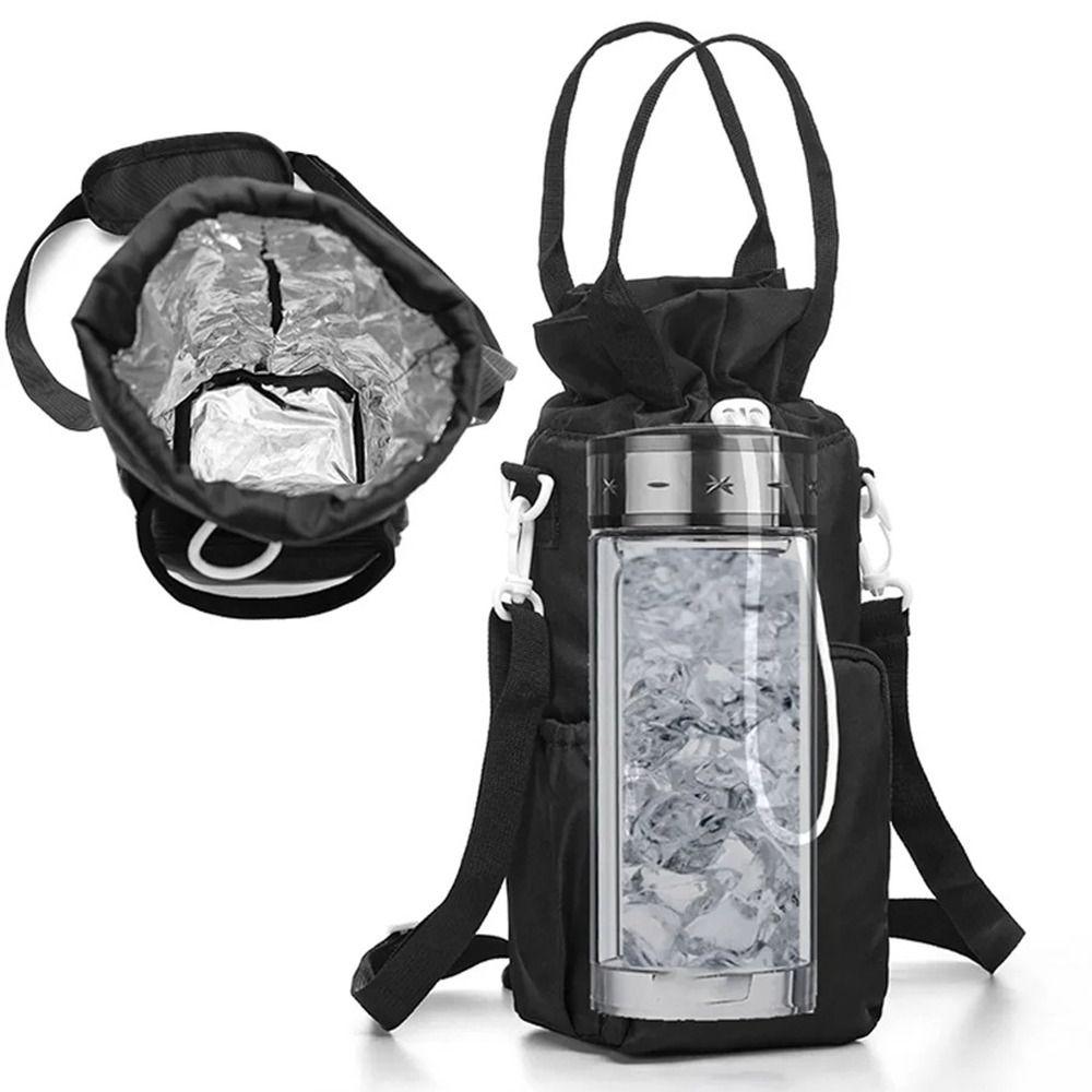 32oz 40oz Water Bottle Holder with Strap Crossbody with Phone Pocket Water Bottle Carrier Adjustable Insulated