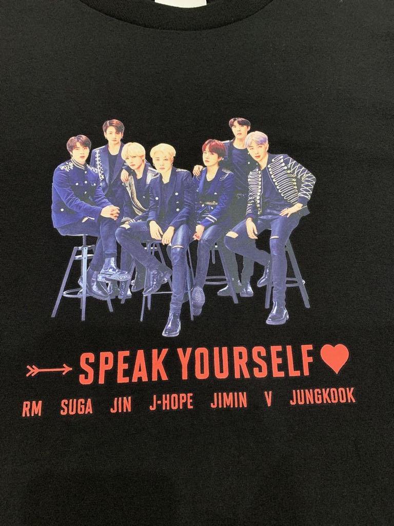 [USED] BTS Bangtan Boys LOVE YOURSELF Tour Black Official T-Shirt